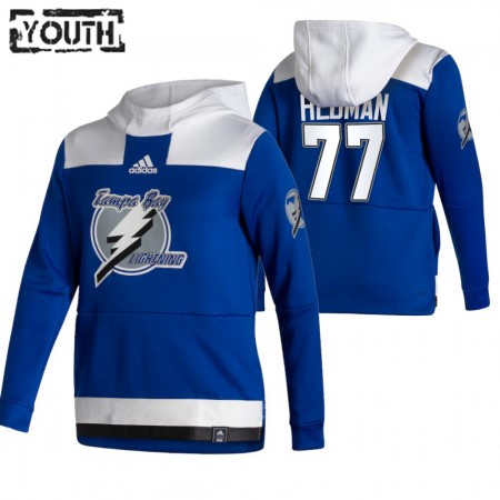 Kinder Eishockey Tampa Bay Lightning Victor Hedman 77 2020-21 Reverse Retro Pullover Hooded Sweatshirt